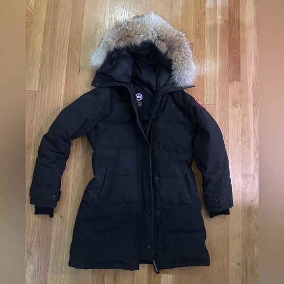 Canada goose shelburne parka heritage🖤 size XS fusion (petite) with REAL FUR